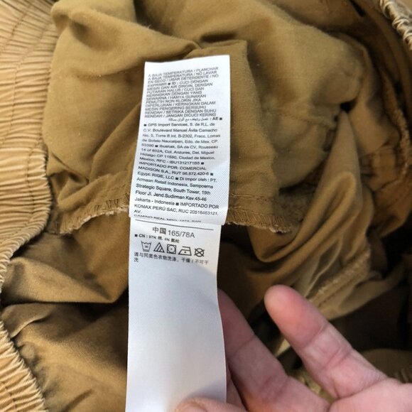 Old Navy Women's Casual Pants Size 12 Brown Drawstring Pull On Straight Travel - Picture 8 of 10